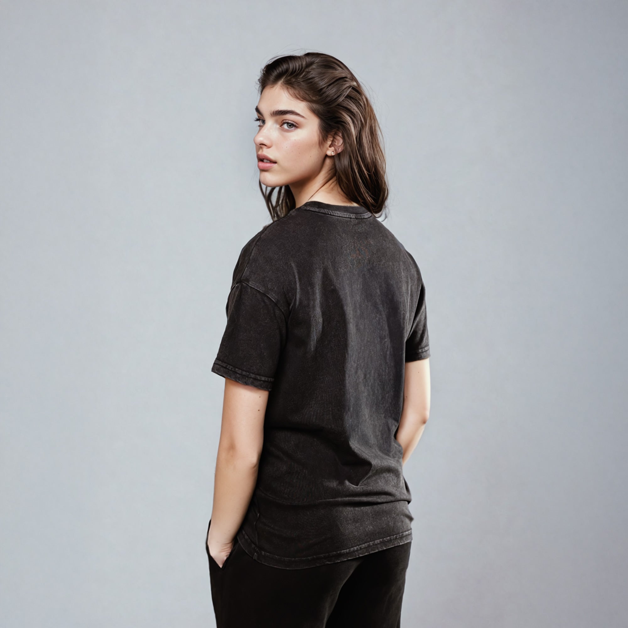 Women's LUX Heavyweight T-Shirt Black Wash