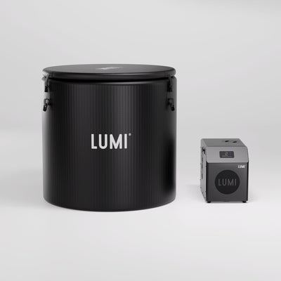 The LUMI Pod Pro 8 ice bath and Mini Chiller 2, powerful combo.
