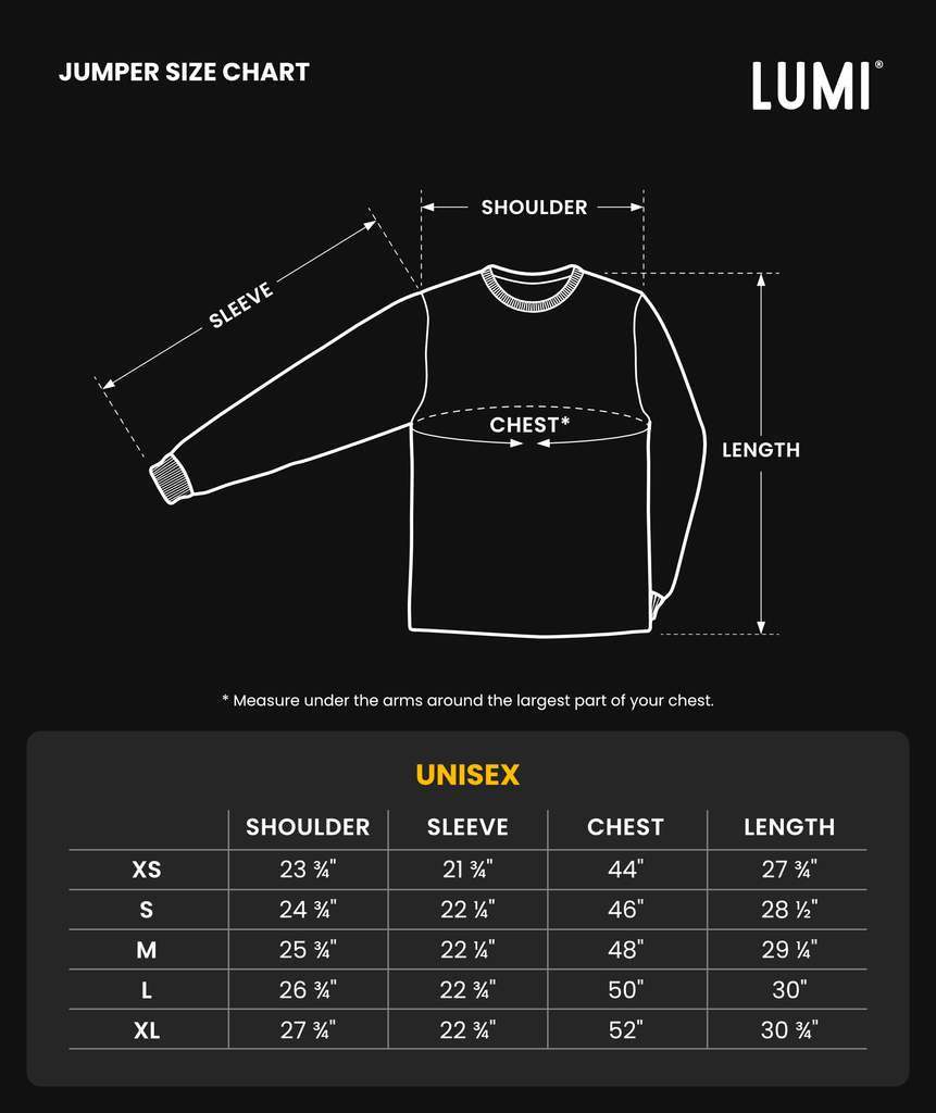 Size chart image