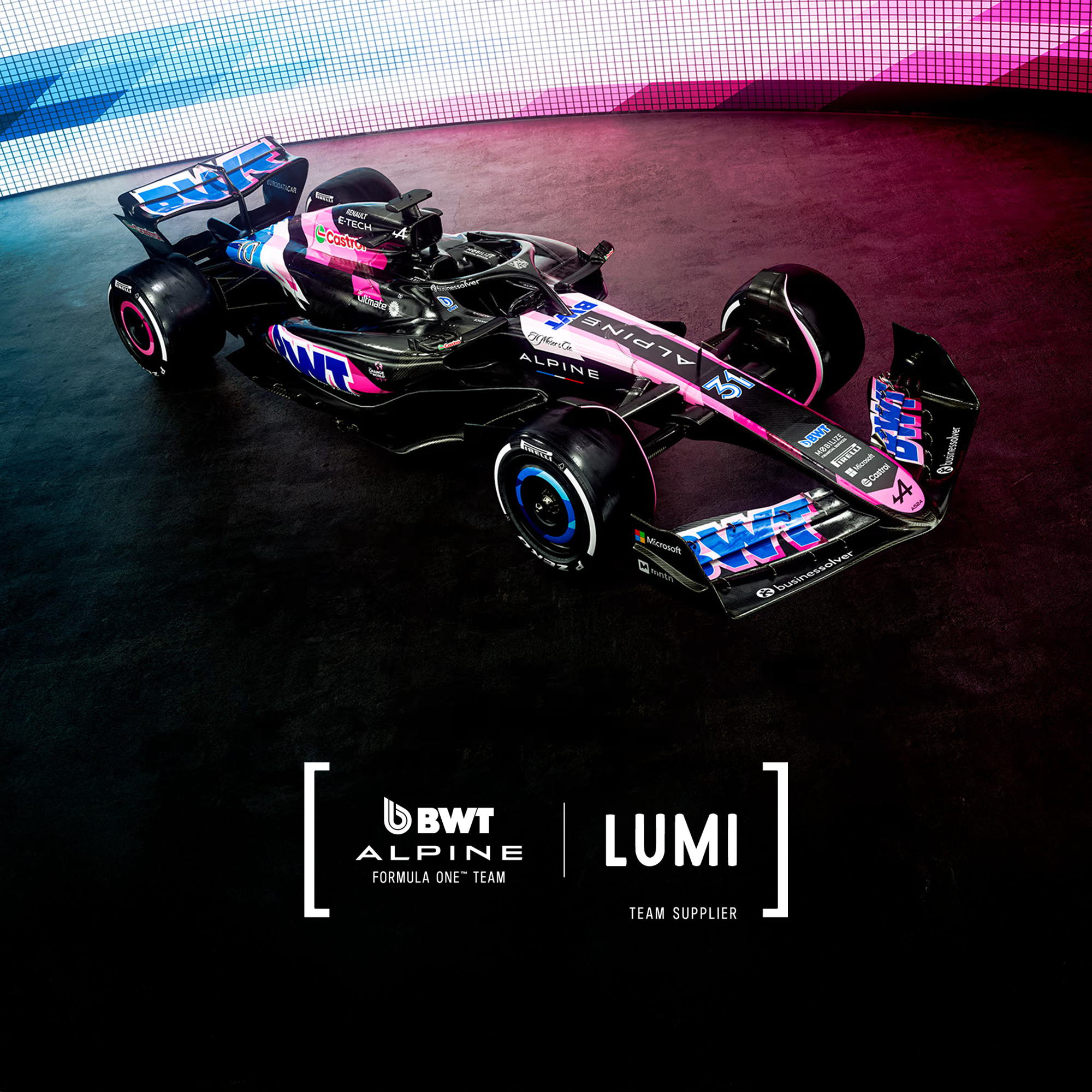 LUMI, team ice bath supplier to Alpine F1 racing team