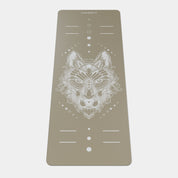 Eco Wolf Yoga Mat - Nude Edition