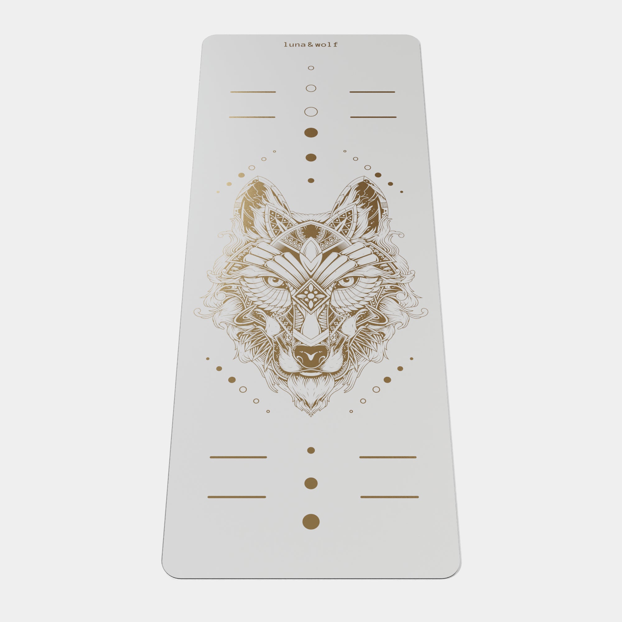 Eco Wolf Yoga Mat - Gold Edition