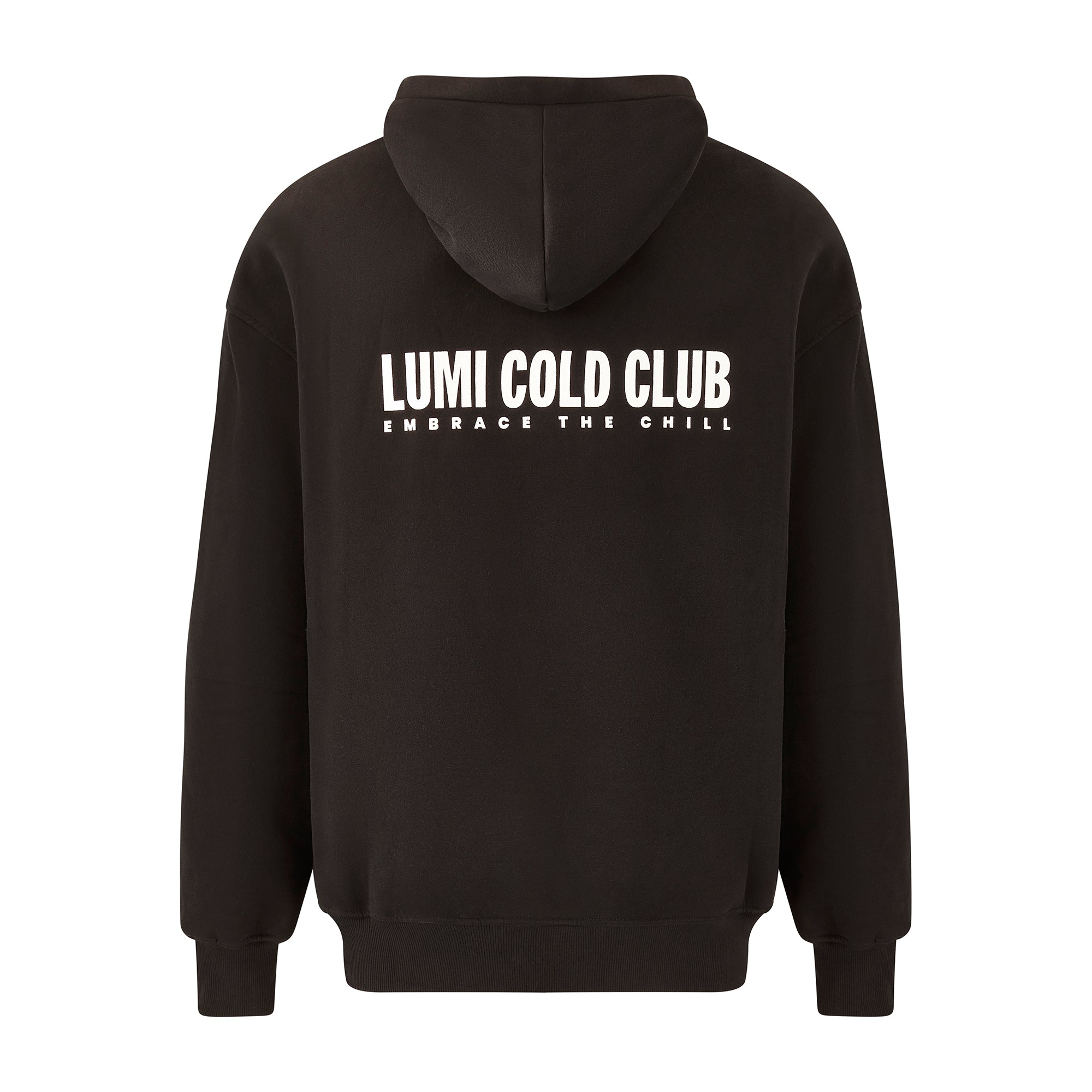 Felpa con Cappuccio Oversize LCC Unisex Nera – LUMI Therapy
