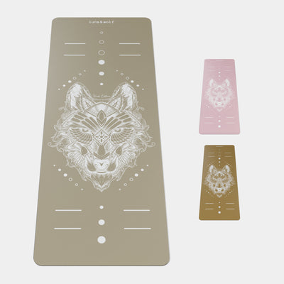 Eco Wolf Yoga Mat - Nude Edition