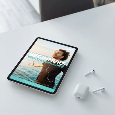Lumi Breathwork Guide on iPad with iPods