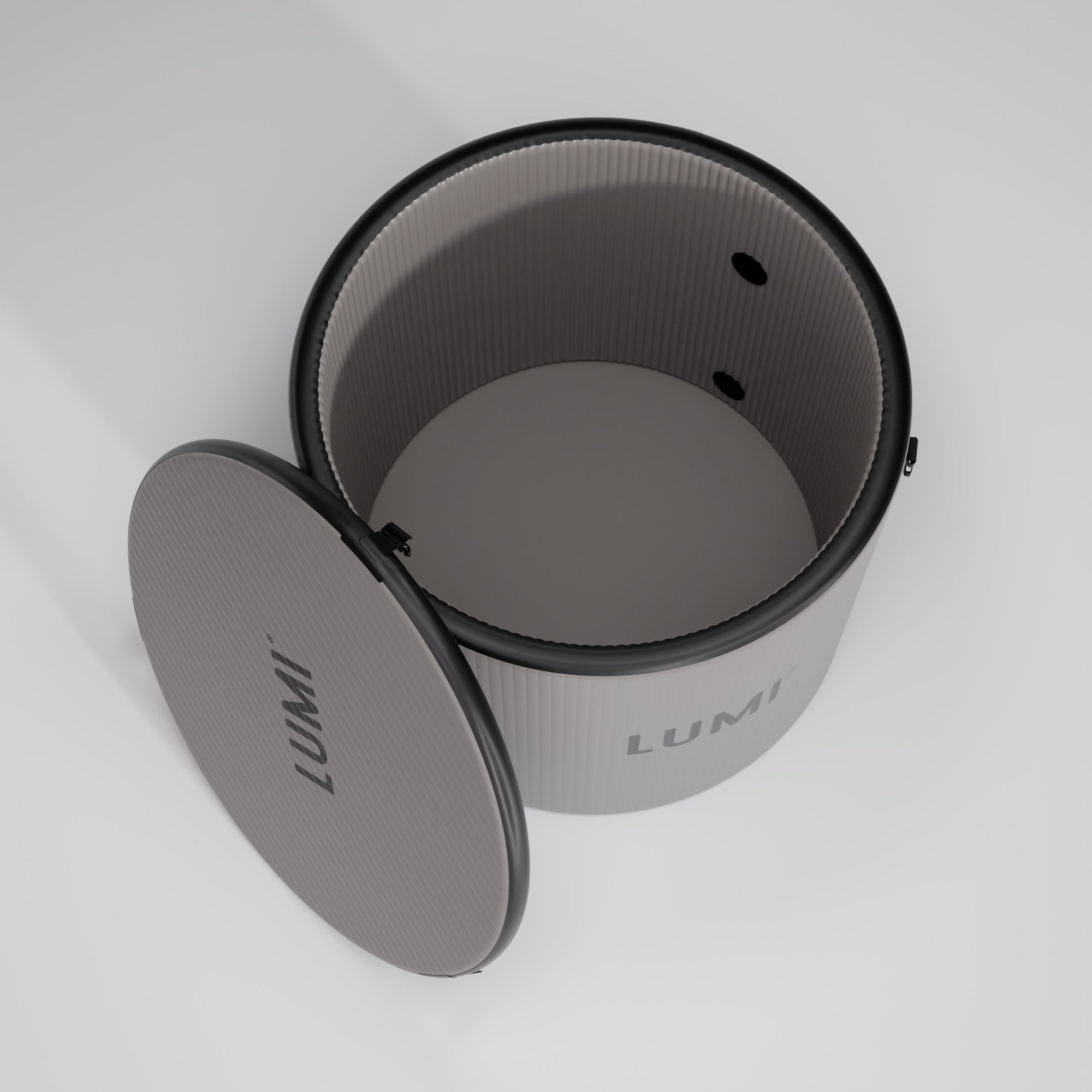 Top view showing the inside of the LUMI Pod PRO ice bath