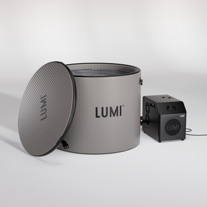 The LUMI Pod Pro ice bath and Mini Chiller 2