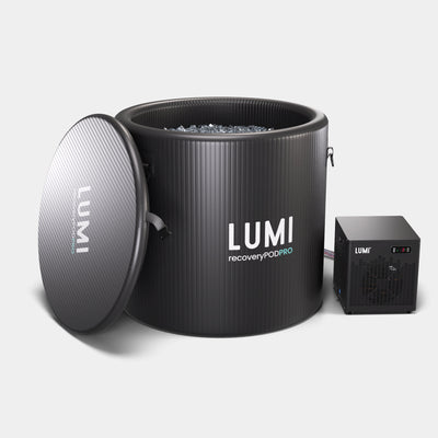 LUMI Pod PRO ice barrel and Cube chiller with lid off