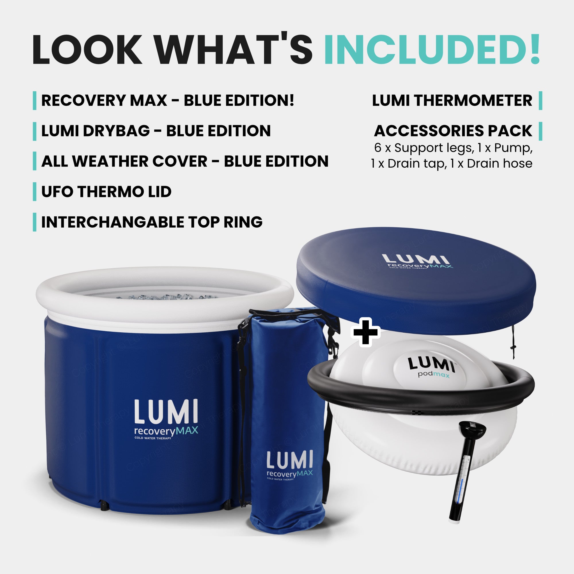 LUMI Pod MAX™ Ice Bath LIMITED EDITION OCEAN